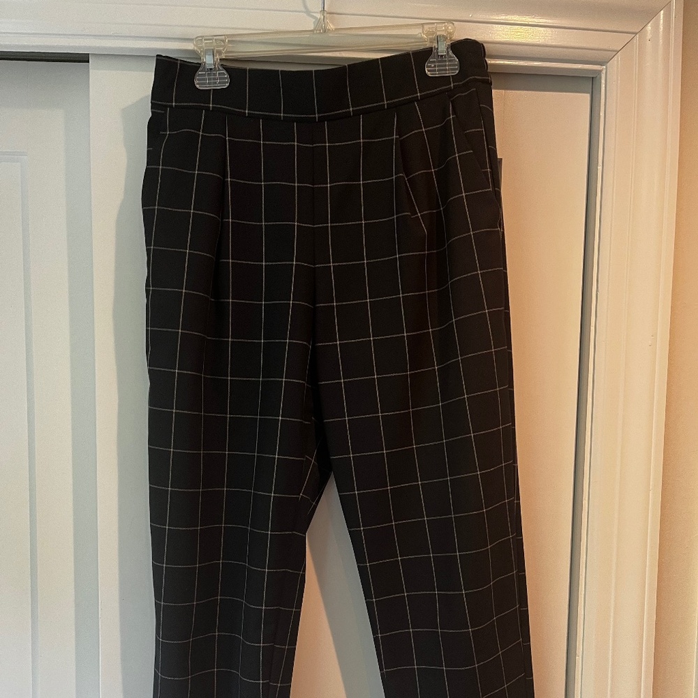 GAP Window Pane Elastic Waist Slacks